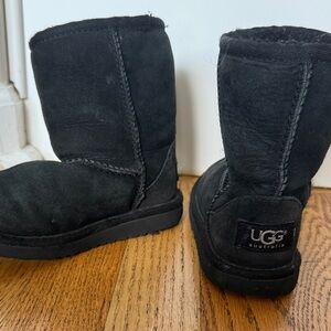 UGG Black Suede Boots Toddler size 9